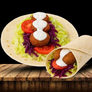 Falafel im Yufka / Dürüm