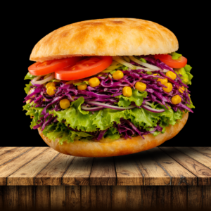 Im Fladenbrot vegetarisch